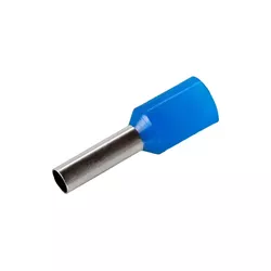 TERMINAL PRE-ISOLADO TIPO TUBULAR AZUL 2,5MM - Rabelo Materiais Para Construção
