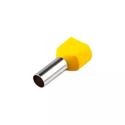 TERMINAL PRE-ISOLADO TIPO TUBULAR DUPLO AMARELO 6,... - Rabelo Materiais Para Construção