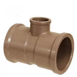 TE SOLDÁVEL REDUÇÃO 50X25MM 0468 KRONA - Rabelo Materiais Para Construção