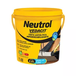IMPERMEABILIZANTE NEUTROL BASE D'AGUA 3,6 LITROS V... - Rabelo Materiais Para Construção