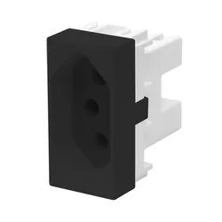 TOMADA MÓDULO HABITAT BLACK PADRÃO 2P+T 10A 250V 4... - Rabelo Materiais Para Construção