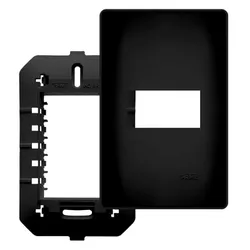 PLACA HABITAT BLACK COM SUPORTE 1 MÓDULO 4X2 4071 ... - Rabelo Materiais Para Construção