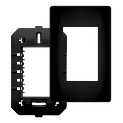 PLACA HABITAT BLACK COM SUPORTE 3 MÓDULO 4X2 4075 ... - Rabelo Materiais Para Construção