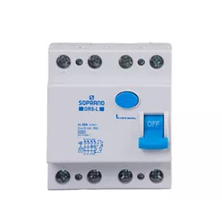 DR 4P TETRAPOLAR 25A DRS-L 6KA 05028402541 SOPRANO - Rabelo Materiais Para Construção