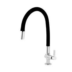 TORNEIRA COZINHA BANCADA MONREAL FLEX BLACK 1/4V 5... - Rabelo Materiais Para Construção