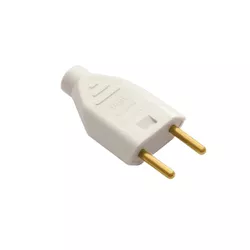 PLUG MACHO PADRÃO 2P 10A 250V CINZA 1419 FAME - Rabelo Materiais Para Construção