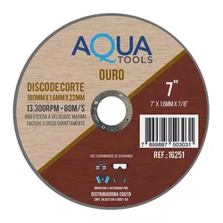DISCO CORTE INOX OURO 180X1,6X22MM 7