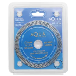 DISCO DIAMANTADO PORCELANATO 115X22.2MM 17256 AQUA... - Rabelo Materiais Para Construção