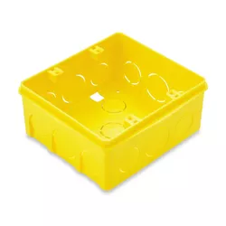 CAIXA DE LUZ EMBUTIR PVC AMARELA 4X4 57500/042 TRA... - Rabelo Materiais Para Construção
