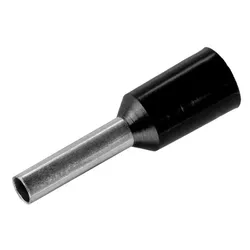 TERMINAL PRE-ISOLADO TIPO TUBULAR PRETO 1,5MM - Rabelo Materiais Para Construção