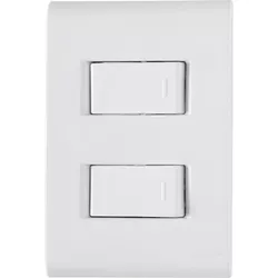 CONJUNTO LIZ 2 INTERRUPTORES SIMPLES 10A 250V 5717... - Rabelo Materiais Para Construção