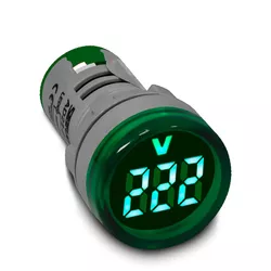 VOLTIMETRO DIGITAL 22MM VERDE AD22-22VS-G 20/500V ... - Rabelo Materiais Para Construção