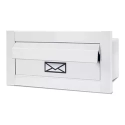 CAIXA DE CORRESPONDÊNCIA INOX PEQUENA 15X30CM BRAN... - Rabelo Materiais Para Construção