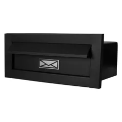 CAIXA DE CORRESPONDÊNCIA INOX PEQUENA 15X30CM PRET... - Rabelo Materiais Para Construção