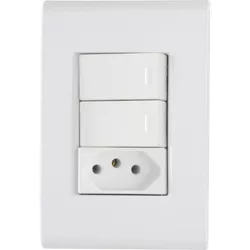 CONJUNTO LIZ 2 INTER. SIMPLES + TOMADA 2P+T 10A 25... - Rabelo Materiais Para Construção