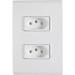 CONJUNTO LIZ 2 TOMADAS 2P+T 10A 250V 57170/265 TRA... - Rabelo Materiais Para Construção