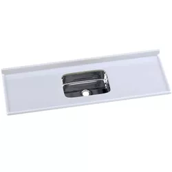 PIA RORALIT CUBA INOX 1,60X55CM GELO 562509 A.J. R... - Rabelo Materiais Para Construção