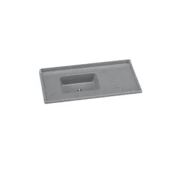 PIA SINTÉTICA STANDARD GRANITADA 100X53CM CINZA 50... - Rabelo Materiais Para Construção