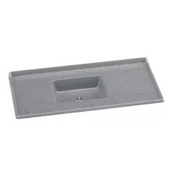 PIA SINTÉTICA STANDARD GRANITADA 120X50CM CINZA 50... - Rabelo Materiais Para Construção