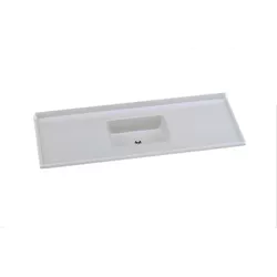 PIA SINTÉTICA STANDARD GRANITADA 140X50CM GELO A.J... - Rabelo Materiais Para Construção