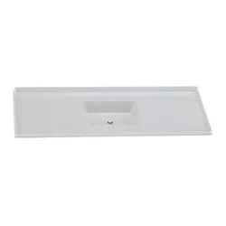 PIA SINTÉTICA STANDARD GRANITADA 150X50CM GELO 505... - Rabelo Materiais Para Construção