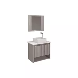 KIT ARMÁRIO TREVISO GIANDUIA ESPELHO+PIA QUINTO 63... - Rabelo Materiais Para Construção