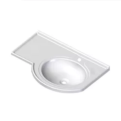 PIA RORALIT VIENA CURVO 64X45CM BRANCO 547502 A.J.... - Rabelo Materiais Para Construção