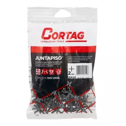 ESPAÇADOR JUNTAPISO 2MM 100PCS 60500 CORTAG - Rabelo Materiais Para Construção