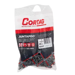 ESPAÇADOR JUNTAPISO 4MM 100PCS 60557 CORTAG - Rabelo Materiais Para Construção
