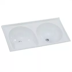 TANQUE SINTÉTICO DUPLO MÁRMORE Nº 1 100X52CM GELO ... - Rabelo Materiais Para Construção