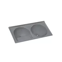 TANQUE SINTÉTICO GRANITADO DUPLO Nº 2 110X55CM CIN... - Rabelo Materiais Para Construção