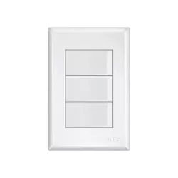 INTERRUPTOR SIMPLES 3 TECLAS 16A C/P F.EV2907 FAME - Rabelo Materiais Para Construção