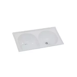 TANQUE SINTÉTICO GRANITADO DUPLO Nº 2 110X55CM GEL... - Rabelo Materiais Para Construção