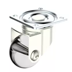RODÍZIO GIRATÓRIO CRISTAL SILICONE 35MM SEM FREIO ... - Rabelo Materiais Para Construção