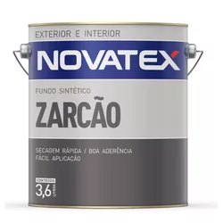 ZARCÃO CINZA FOSCO 3,6 LITROS LS115-LTGL NOVATEX - Rabelo Materiais Para Construção