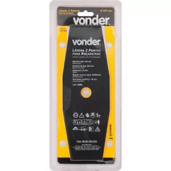 LÂMINA 2 PONTAS ROÇADEIRA 255MMX20MM VONDER - Rabelo Materiais Para Construção