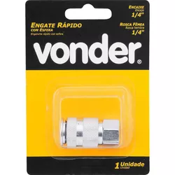 ENGATE RÁPIDO FÊMEA 1/4X1/4 ESFERA 5114214001 VOND... - Rabelo Materiais Para Construção