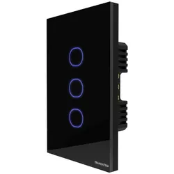 INTERRUPTOR 3 TECLAS SMART ONNE PRETO 10A BIVOLT 5... - Rabelo Materiais Para Construção