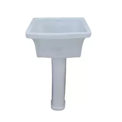 TANQUE LOUÇA COM COLUNA 20 LITROS BRANCO 23001 SAN... - Rabelo Materiais Para Construção