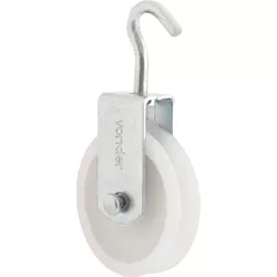 ROLDANA 4CM PLÁSTICA COM GANCHO 3233000040 VONDER - Rabelo Materiais Para Construção