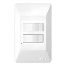 INTERRUPTOR SIMPLES 2 SEÇÕES PLACA 10A 250V 0946 F... - Rabelo Materiais Para Construção