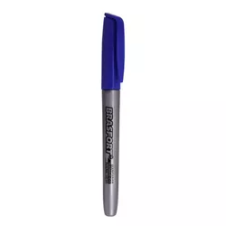 MARCADOR PERMANENTE PONTA FINA 2MM AZUL 7854 BRASF... - Rabelo Materiais Para Construção