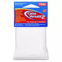 CAIXA PVC VERSÁTIL II SOBREPOR TOMADA PADRÃO 2P+T ... - Rabelo Materiais Para Construção