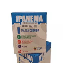 MASSA CORRIDA IPANEMA CAIXA 18 KG 151001 ACRILPLUS - Rabelo Materiais Para Construção