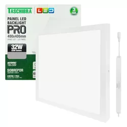 PAINEL LED QUADRADO SOBREPOR PRO 40X40 32W 6500K B... - Rabelo Materiais Para Construção