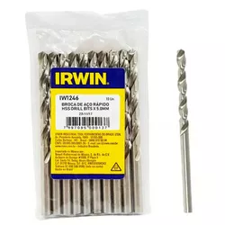 BROCA AÇO RÁPIDO 5,0MM IW1246 IRWIN - Rabelo Materiais Para Construção