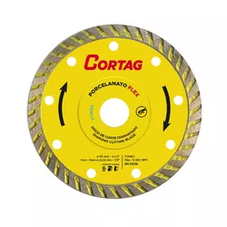 DISCO DIAMANTADO TURBO PORCELANATO FLEX 22X115MM 6... - Rabelo Materiais Para Construção