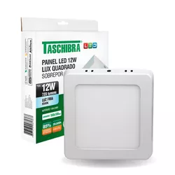 PAINEL LED QUADRADO SOBREPOR LUX 12W 4000K BIVOLT ... - Rabelo Materiais Para Construção