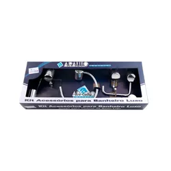 KIT LUXO PARA BANHEIRO COMPLETO ÚNICO 5 PEÇAS 0202... - Rabelo Materiais Para Construção