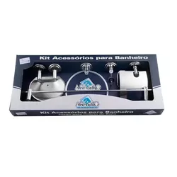 KIT PARA BANHEIRO COMPLETO ÚNICO 5 PEÇAS 02006 ARA... - Rabelo Materiais Para Construção